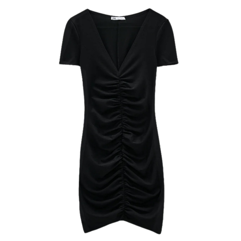 Zara draped cocktail dress